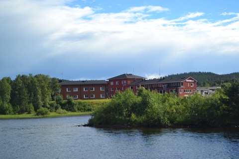 Hotel Inari from the lake